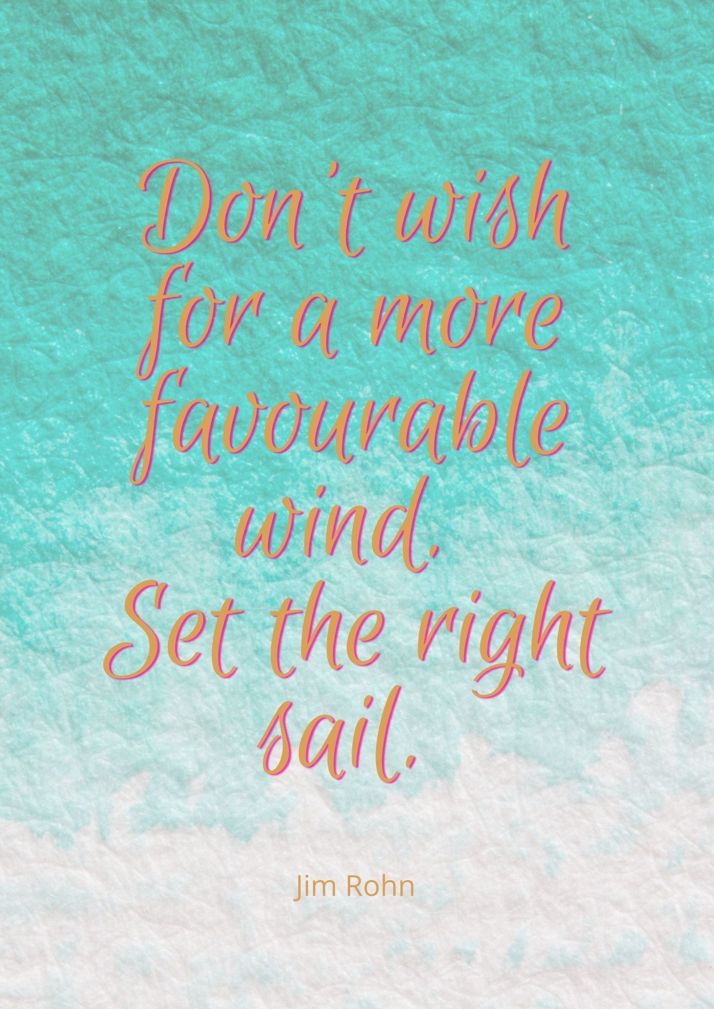 Set the Right Sail poster